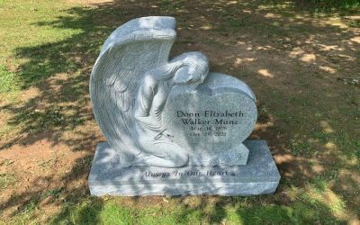 A photo of a custom and personalized memorial designed by Mayes Memorials in State College, PA