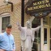 Owner Dick Stever in front of Mayes Memorial and Monument Services in State College, PA